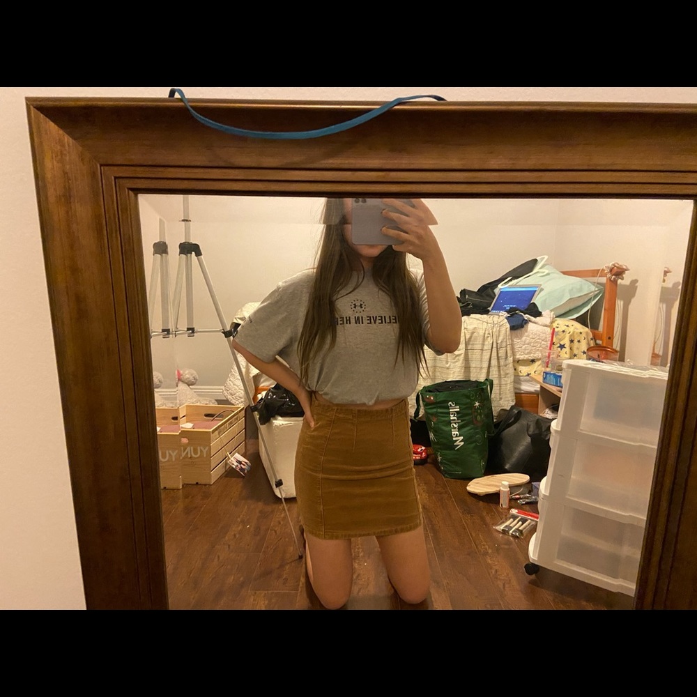 brandy melville corduroy skirt